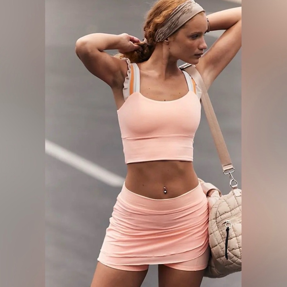 Peach Athletic Skort